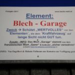 Blechschild Garage 2017